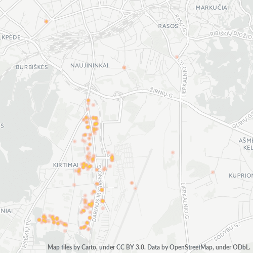 Business Concentration in Postal Code 02189 - Vilnius, Vilnius County