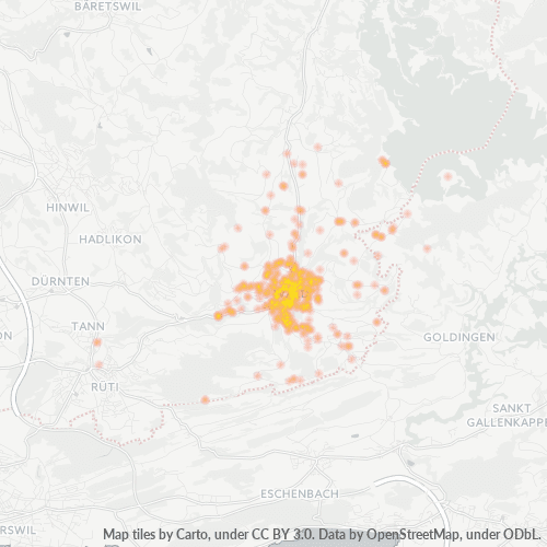 Bedriftskonsentrasjon i Postnummer 8636 - Wald, Zürich (kanton)