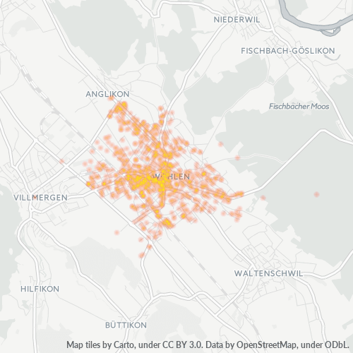 Dami ng Negosyo sa Postal Code 5610 - Wohlen, Kanton Aargau