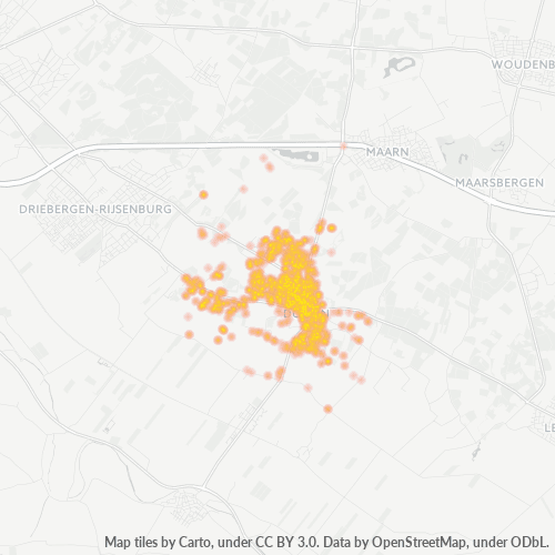Dami ng Negosyo sa Postal Code 3941 - Doorn, Provincie Utrecht