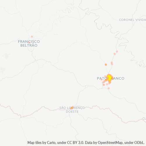 Concentració d'empreses a Codi Postal 85501-000 - Pato Branco, Estat de Paranà