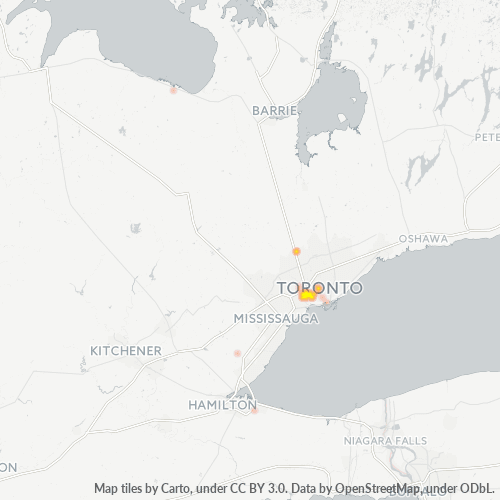 Bedrijfsconcentratie in Postcode M6N - Toronto, Ontario