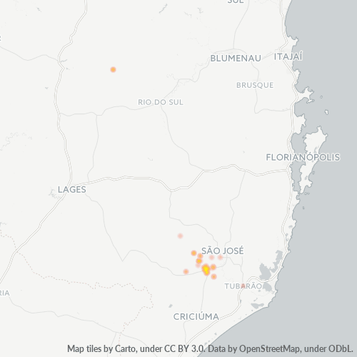Dami ng Negosyo sa Postal Code 88870-000 - Orleans, Santa Catarina