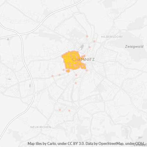 Business Concentration in Postal Code 09112 - Chemnitz, Saxony