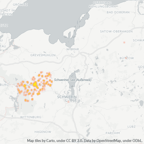 Business Concentration in Postal Code 19205 - Krembz, Mecklenburg-Vorpommern