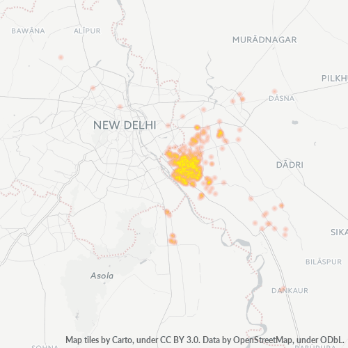 Bedrijfsconcentratie in Postcode 201303 - Noida, Uttar Pradesh