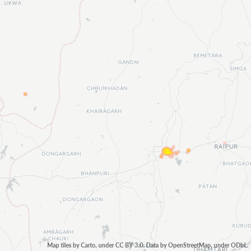 Dami ng Negosyo sa Postal Code 490020 - Durg, State of Chhattīsgarh