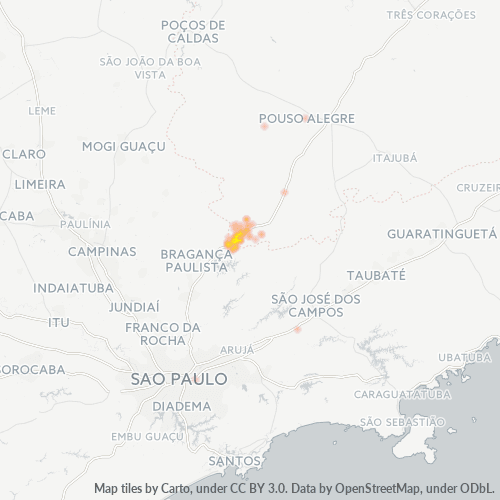 Dami ng Negosyo sa Postal Code 37640-000 - Extrema, Minas Gerais