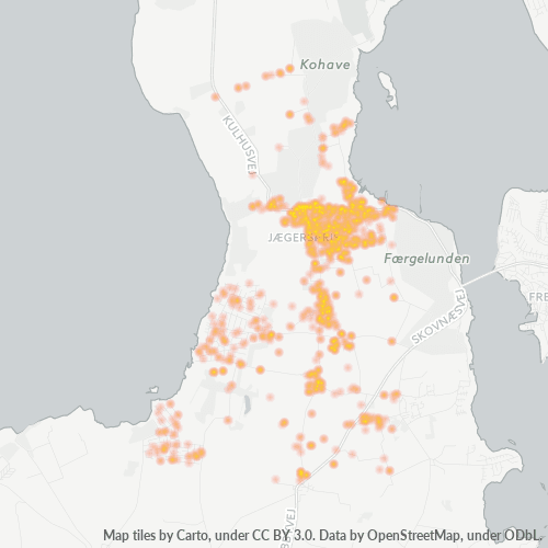 Dami ng Negosyo sa Postal Code 3630 - Jægerspris, Region Hovedstaden