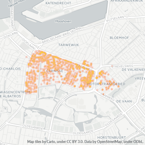 Dami ng Negosyo sa Postal Code 3083 - Rotterdam, Provincie Zuid-Holland