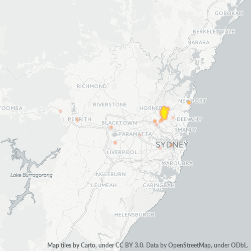 Dami ng Negosyo sa Postal Code 2075 - Gosford, New South Wales