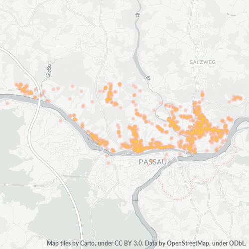 Business Concentration in Postal Code 94034 - Passau, Bavaria