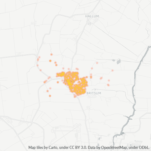 Dami ng Negosyo sa Postal Code 9051 - Stiens, Provincie Friesland
