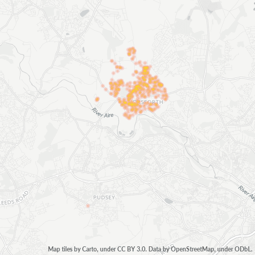 Virksomhedskoncentration i Postnummer LS18 - Horsforth, England