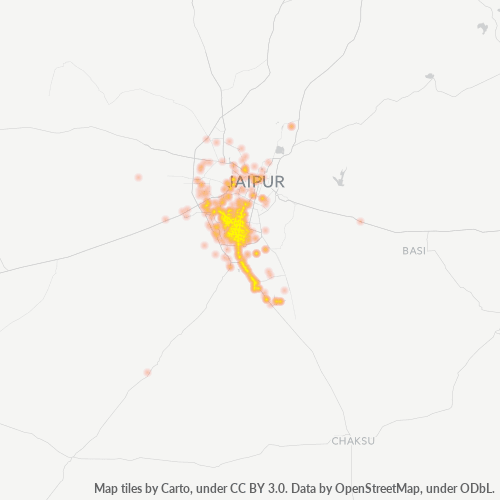 Concentration d'activités en/à/au/aux Code Postal 302018 - Jaipur, Rajasthan