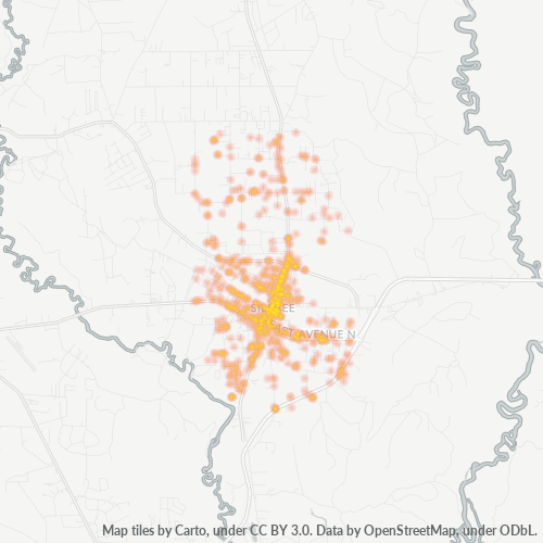 Verksamhetskoncentration i Postnummer 77656 - Silsbee, Texas