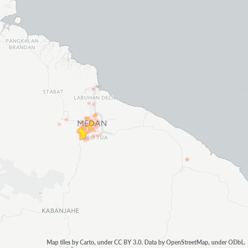 Dami ng Negosyo sa Postal Code 20135 - Medan, Sumatera Utara