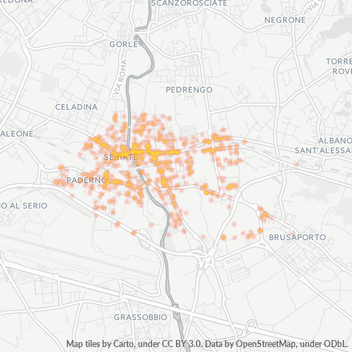 Dami ng Negosyo sa Postal Code 24068 - Lungsod ng Bergamo, Lombardy