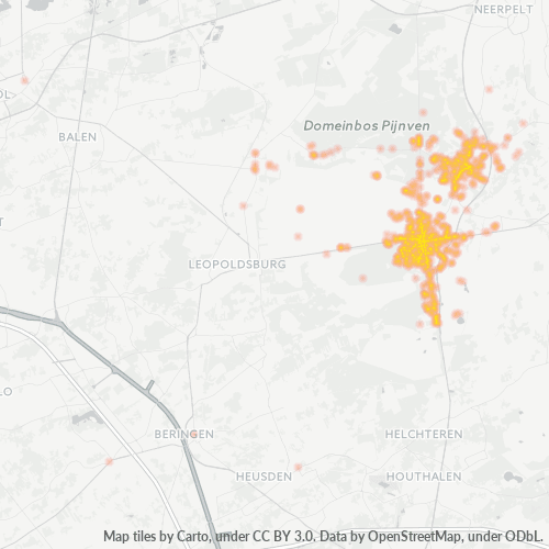 Bedrijfsconcentratie in Postcode 3940 - België