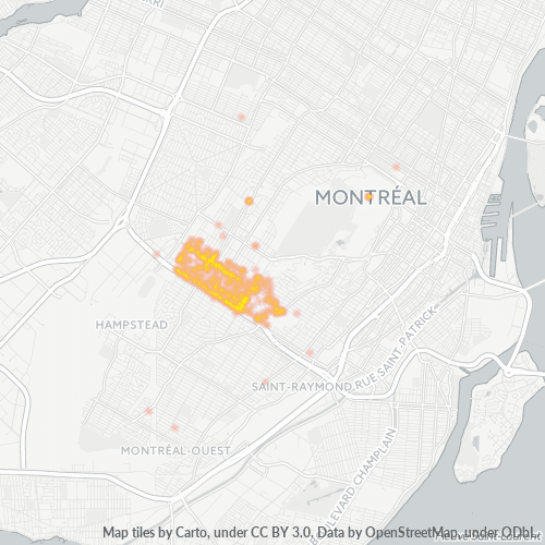 Mkusanyiko wa Biashara katika Posta H3W - Montreal, Quebec