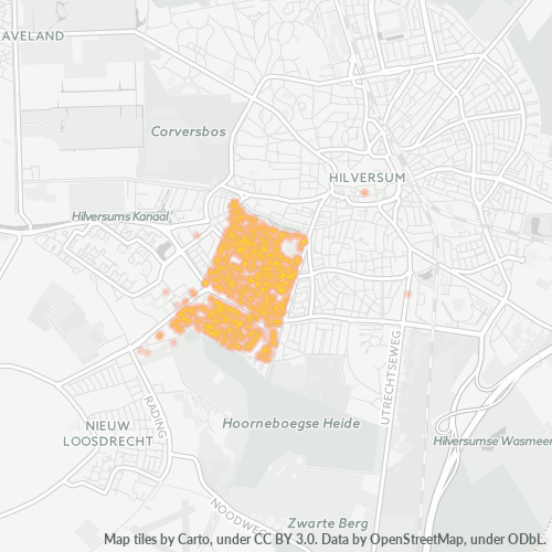 Dami ng Negosyo sa Postal Code 1215 - Hilversum, Provincie Noord-Holland