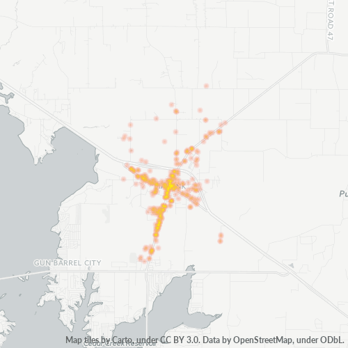 Verksamhetskoncentration i Postnummer 75147 - Mabank, Texas