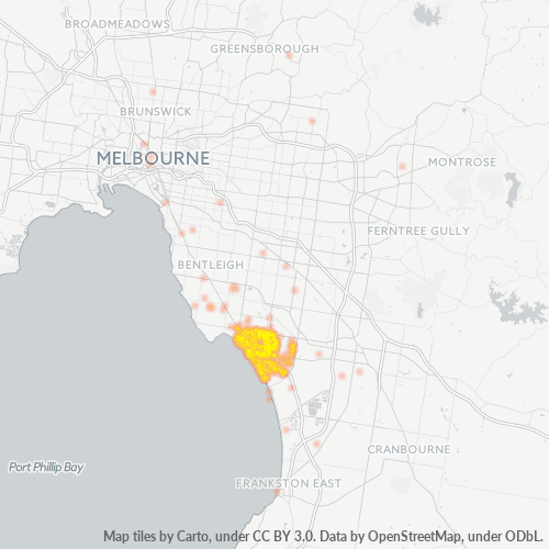 Dami ng Negosyo sa Postal Code 3195 - Braeside, Victoria