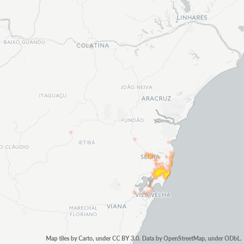 Concentració d'empreses a Codi Postal 29164-000 - Serra, Estat d'Espírito Santo