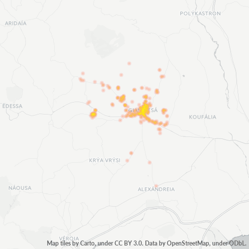 Dami ng Negosyo sa Postal Code 581 00 - Giannitsá, Central Macedonia