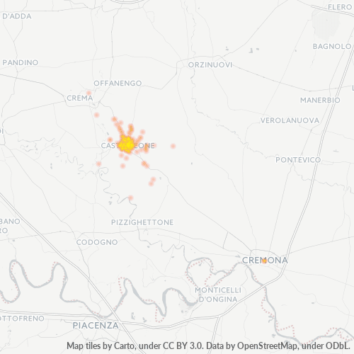 Dami ng Negosyo sa Postal Code 26012 - Castelleone, Lombardy