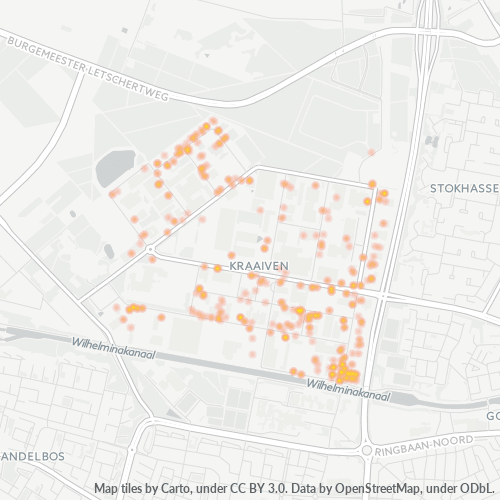 Dami ng Negosyo sa Postal Code 5048 - Tilburg, Provincie Noord-Brabant