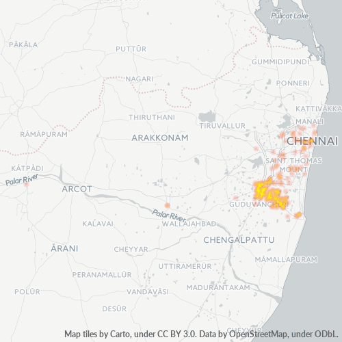 Dami ng Negosyo sa Postal Code 600048 - Tambaram, State of Tamil Nādu