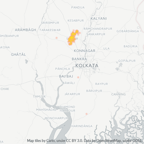 Bedriftskonsentrasjon i Postnummer 712409 - Singur, Vest-Bengal