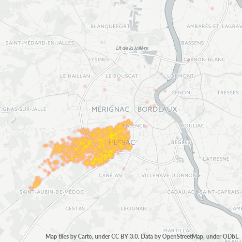 Dami ng Negosyo sa Postal Code 33600 - Pessac, Aquitania