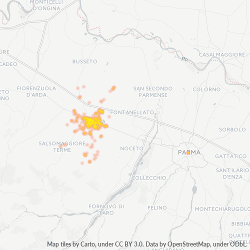 Dami ng Negosyo sa Postal Code 43036 - Parma, Emilia-Romagna