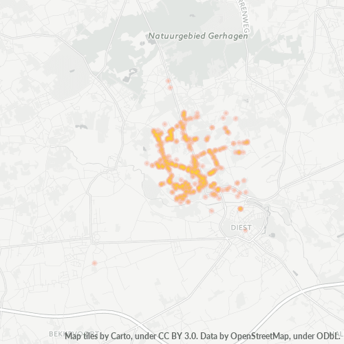 Bedrijfsconcentratie in Postcode 3294 - België
