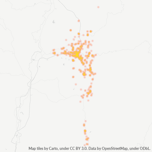 Bedrijfsconcentratie in Postcode 55120 - Pua, Changwat Nan