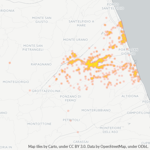 Dami ng Negosyo sa Postal Code 63900 - Lido di Fermo, Marche