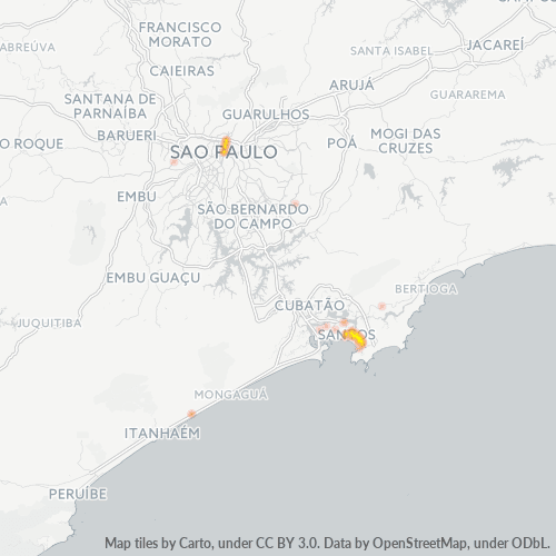 Dami ng Negosyo sa Postal Code 11020-000 - Santos, São Paulo