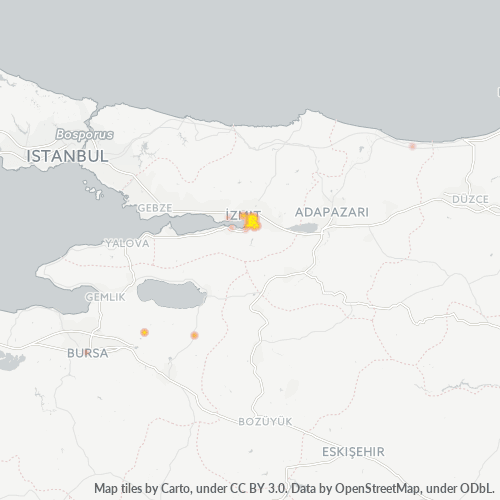 Dami ng Negosyo sa Postal Code 41140 - Kullar, Kocaeli Province