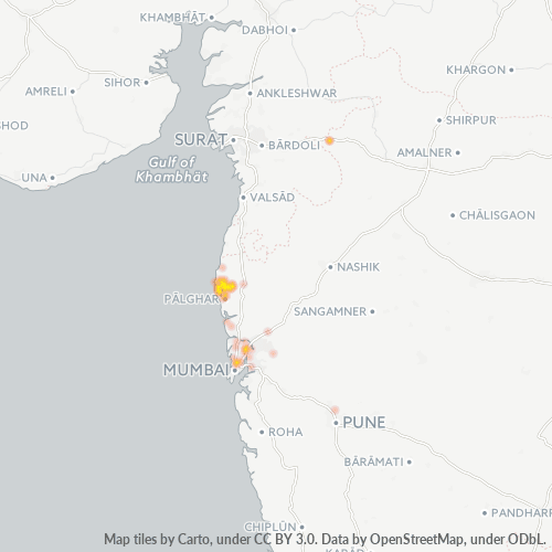 Bedrijfsconcentratie in Postcode 401501 - Palghar, Maharashtra