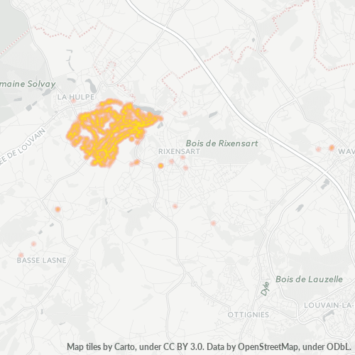 Bedrijfsconcentratie in Postcode 1332 - Genval, Wallonië