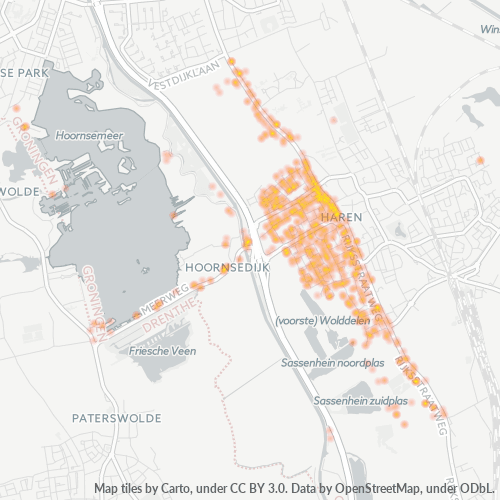 Dami ng Negosyo sa Postal Code 9752 - Haren, Provincie Groningen