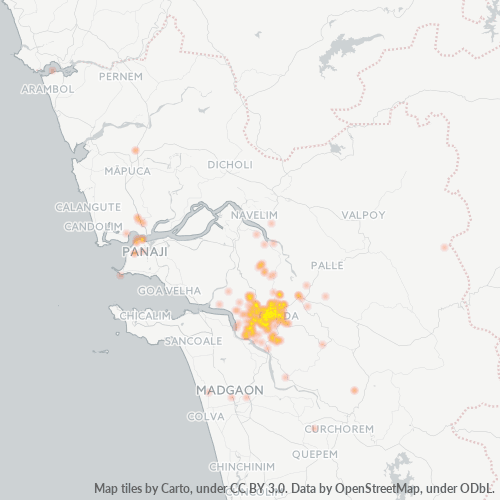 Dami ng Negosyo sa Postal Code 403401 - Ponda, Goa