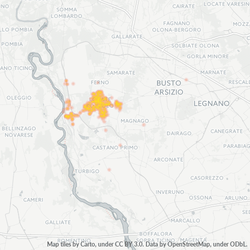Dami ng Negosyo sa Postal Code 21015 - Italya