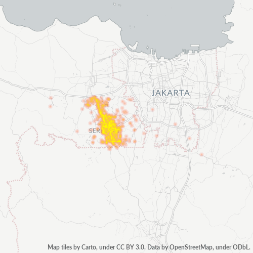 Dami ng Negosyo sa Postal Code 15310 - Serpong, Kanlurang Java