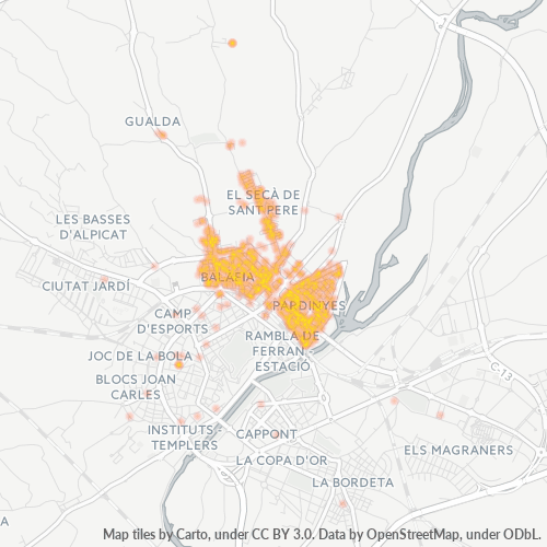 Dami ng Negosyo sa Postal Code 25005 - Lleida, Katalunya
