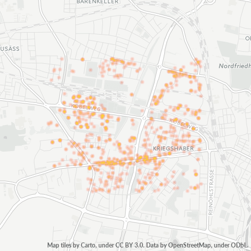 Business Concentration in Postal Code 86156 - Augsburg, Bavaria