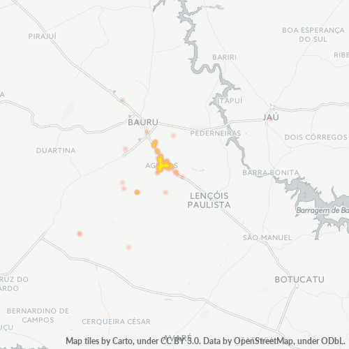 Dami ng Negosyo sa Postal Code 17120-000 - Agudos, São Paulo