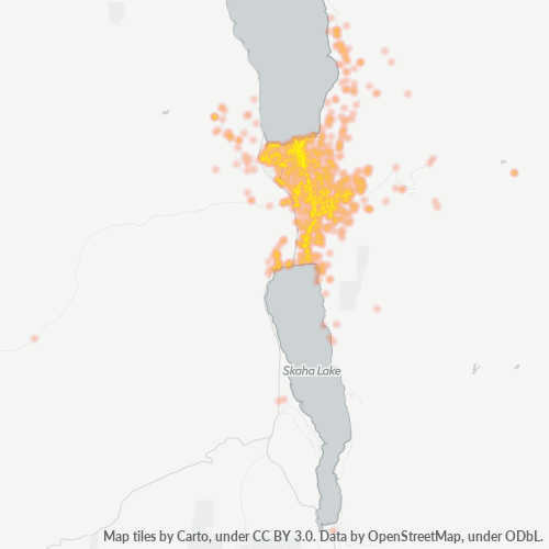 Bedrijfsconcentratie in Postcode V2A - Penticton, Brits-Columbia